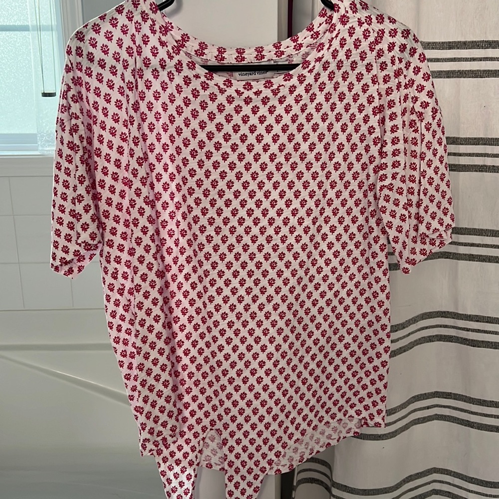 Vineyard vines tie front shirt